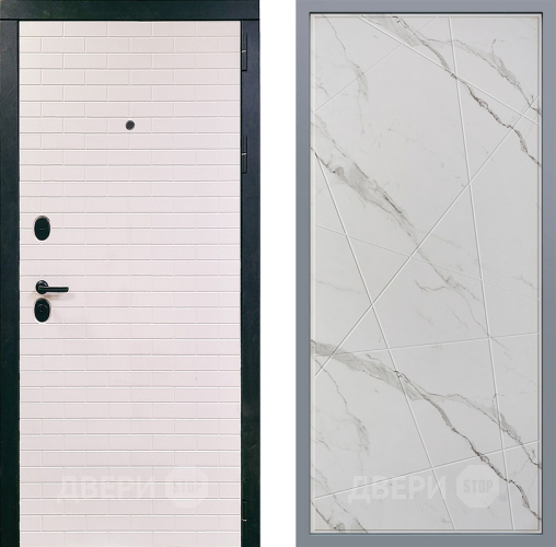 Дверь Заводские двери Сохо Флитта Мрамор белый в Шатуре
