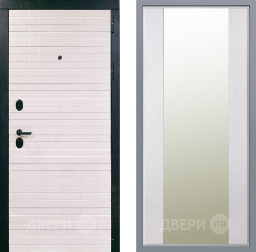 Дверь Заводские двери Сохо Зеркало Макси Белый шелк в Шатуре