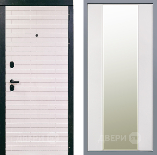 Дверь Заводские двери Сохо Зеркало Макси Белый матовый в Шатуре