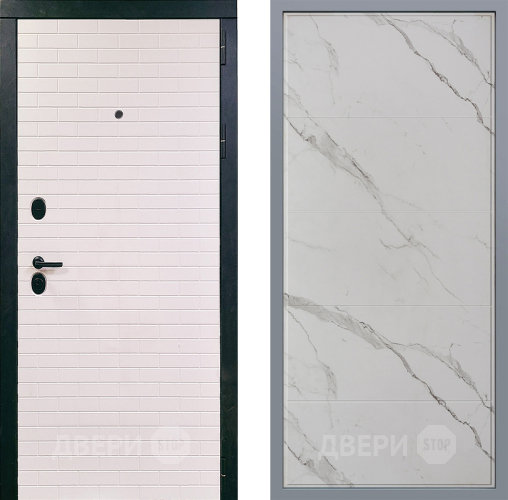 Дверь Заводские двери Сохо Тривия Мрамор белый в Шатуре