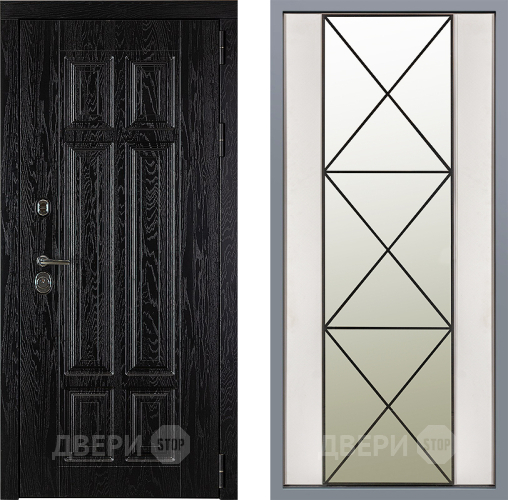 Дверь Заводские двери Мюнхен Зеркало Перфекто Структурное дерево в Шатуре