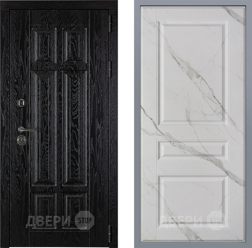 Дверь Заводские двери Мюнхен Стокгольм Мрамор белый в Шатуре