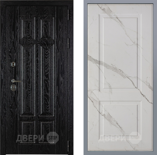 Дверь Заводские двери Мюнхен Доррен Мрамор белый в Шатуре