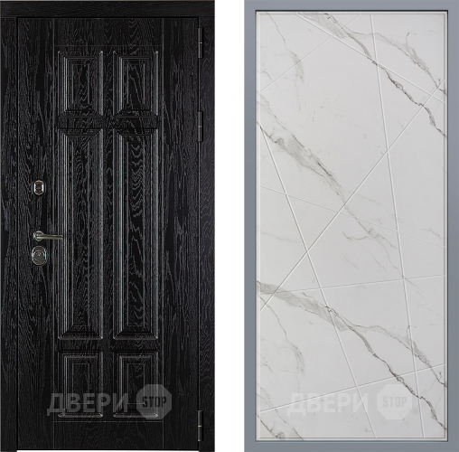 Дверь Заводские двери Мюнхен Флитта Мрамор белый в Шатуре