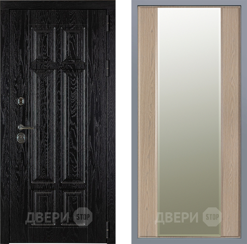 Дверь Заводские двери Мюнхен Зеркало Макси Беленый дуб в Шатуре