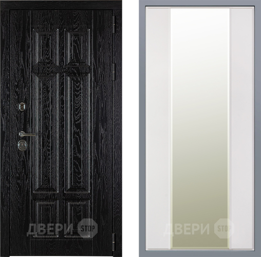 Дверь Заводские двери Мюнхен Зеркало Макси Белый матовый в Шатуре