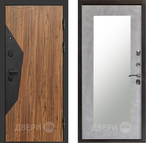 Дверь Престиж Avangard Зеркло Пастораль Бетон светлый в Шатуре