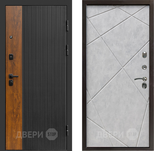 Дверь Престиж Prestizh Лучи Бетон светлый в Шатуре