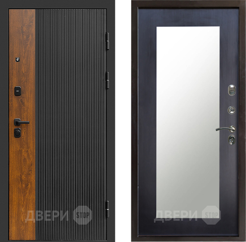 Входная металлическая Дверь Престиж Prestizh Зеркло Пастораль Венге в Шатуре