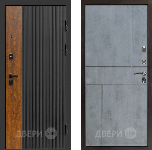 Дверь Престиж Prestizh Горизонт Бетон темный в Шатуре