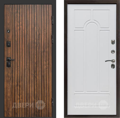 Входная металлическая Дверь Престиж Tvist Арка Белое дерево в Шатуре