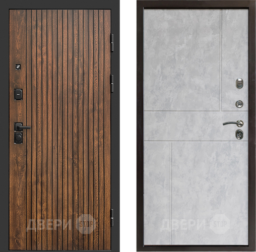 Входная металлическая Дверь Престиж Tvist Горизонт Бетон светлый в Шатуре