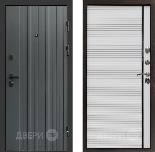 Входная металлическая Дверь Престиж Tvist Grey Porte Белый в Шатуре