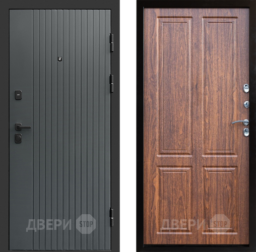 Входная металлическая Дверь Престиж Tvist Grey Премиум Орех светлый в Шатуре