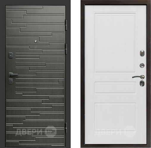 Входная металлическая Дверь Престиж Rivera Классика Белое дерево в Шатуре