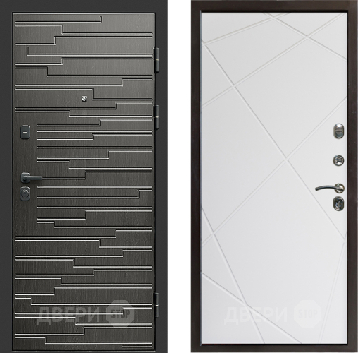 Дверь Престиж Rivera Лучи Бетон белый в Шатуре