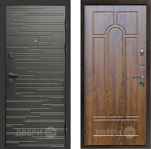 Входная металлическая Дверь Престиж Rivera Арка Дуб в Шатуре