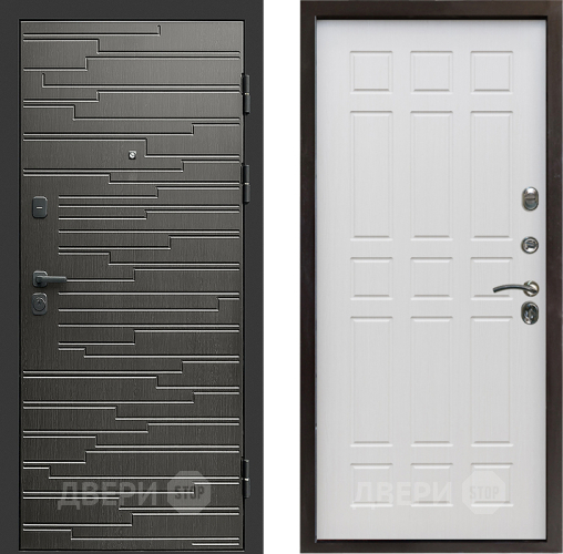 Входная металлическая Дверь Престиж Rivera Спарта Лиственница белая в Шатуре