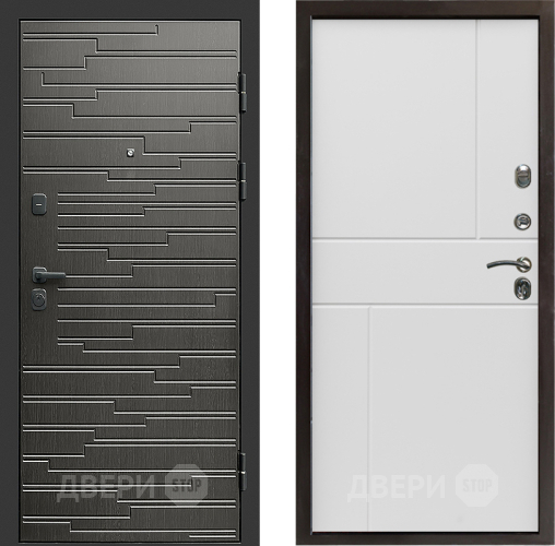 Дверь Престиж Rivera Горизонт Бетон белый в Шатуре