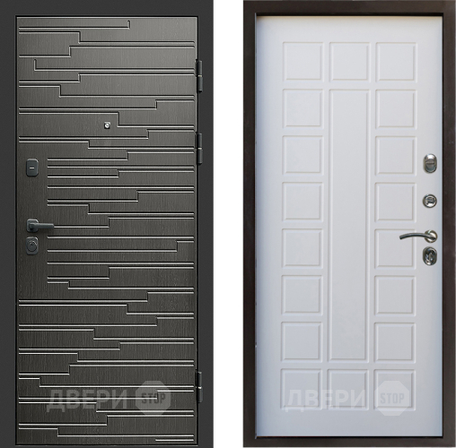 Входная металлическая Дверь Престиж Rivera Престиж Белое дерево в Шатуре