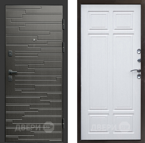 Входная металлическая Дверь Престиж Rivera Премиум Лиственница белая в Шатуре