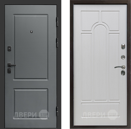 Входная металлическая Дверь Престиж Verona Арка Лиственница белая в Шатуре