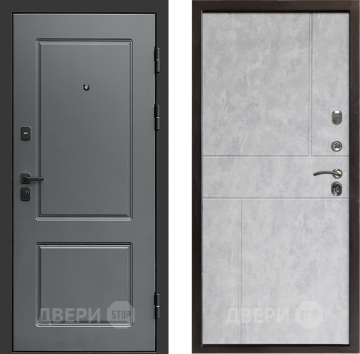 Входная металлическая Дверь Престиж Verona Горизонт Бетон светлый в Шатуре