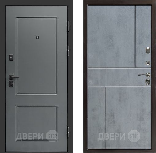 Входная металлическая Дверь Престиж Verona Горизонт Бетон темный в Шатуре