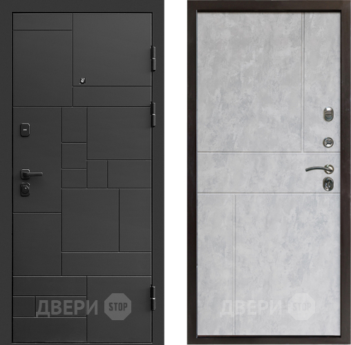 Дверь Престиж Kvadro Горизонт Бетон светлый в Шатуре