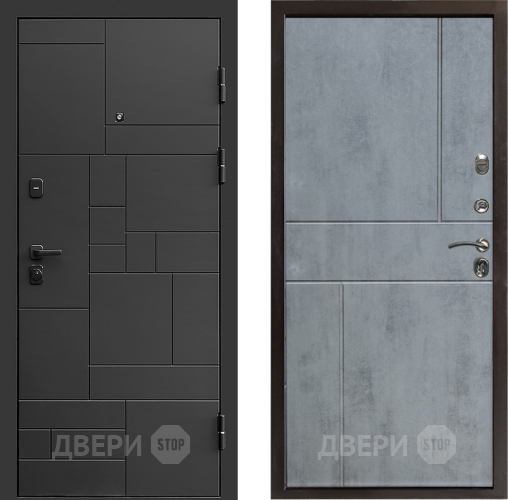 Дверь Престиж Kvadro Горизонт Бетон темный в Шатуре