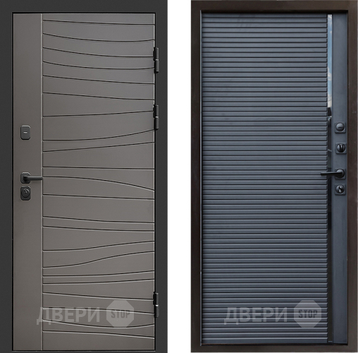 Входная металлическая Дверь Престиж Siciliya Porte Черный кварц в Шатуре