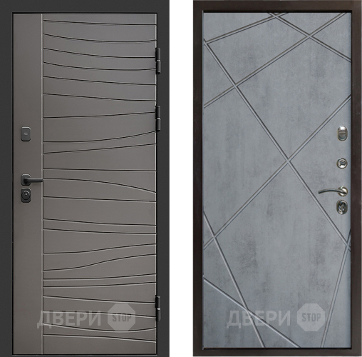 Дверь Престиж Siciliya Лучи Бетон темный в Шатуре