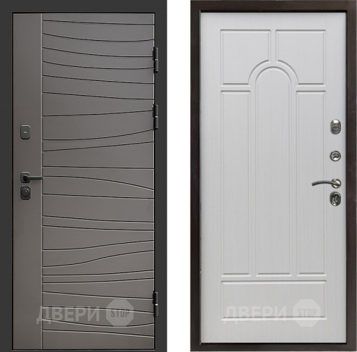 Входная металлическая Дверь Престиж Siciliya Арка Лиственница белая в Шатуре