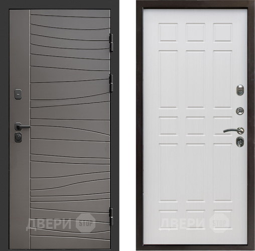 Входная металлическая Дверь Престиж Siciliya Спарта Лиственница белая в Шатуре