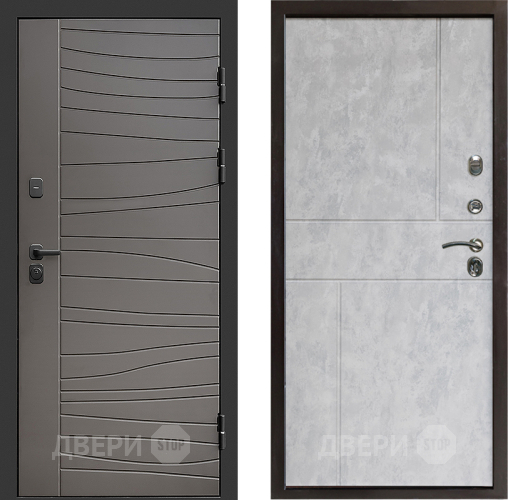 Дверь Престиж Siciliya Горизонт Бетон светлый в Шатуре