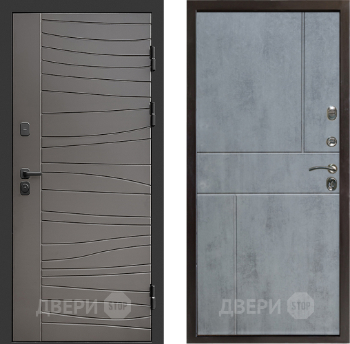 Дверь Престиж Siciliya Горизонт Бетон темный в Шатуре