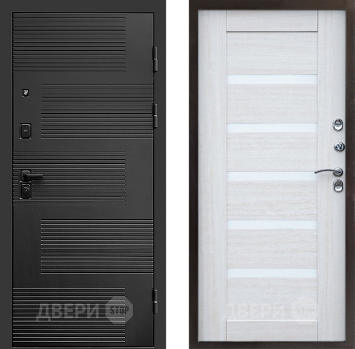 Входная металлическая Дверь Престиж Favorit Царга Лиственница белая в Шатуре