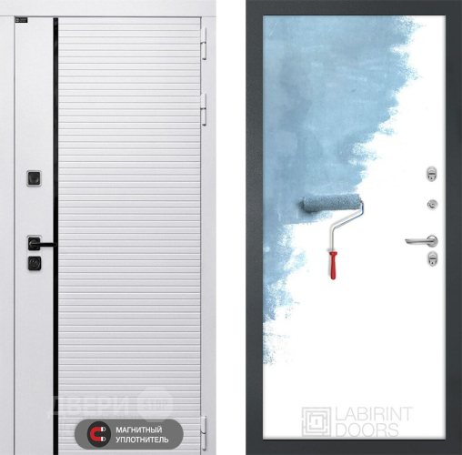 Входная металлическая Дверь Лабиринт (LABIRINT) Royal 28 Под покраску в Шатуре