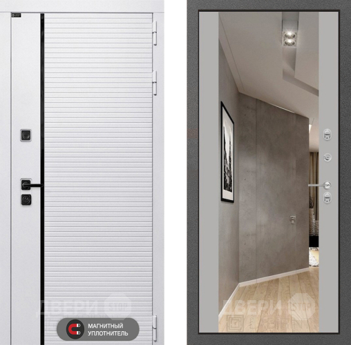 Дверь Лабиринт (LABIRINT) Royal Зеркало Максимум Грей софт в Шатуре