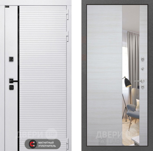 Дверь Лабиринт (LABIRINT) Royal Зеркало Акация светлая в Шатуре