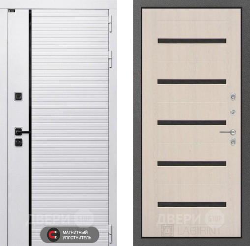 Дверь Лабиринт (LABIRINT) Royal 01 Беленый дуб в Шатуре