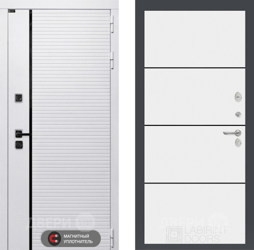 Дверь Лабиринт (LABIRINT) Royal 25 Белый софт в Шатуре