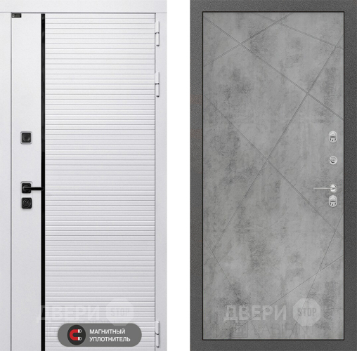 Входная металлическая Дверь Лабиринт (LABIRINT) Royal 24 Бетон светлый в Шатуре