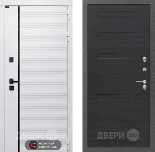 Входная металлическая Дверь Лабиринт (LABIRINT) Royal 14 Эковенге поперечный в Шатуре