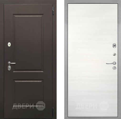 Входная металлическая Дверь Интекрон (INTECRON) Кампо Гладкая Дуб сильвер поперечный в Шатуре