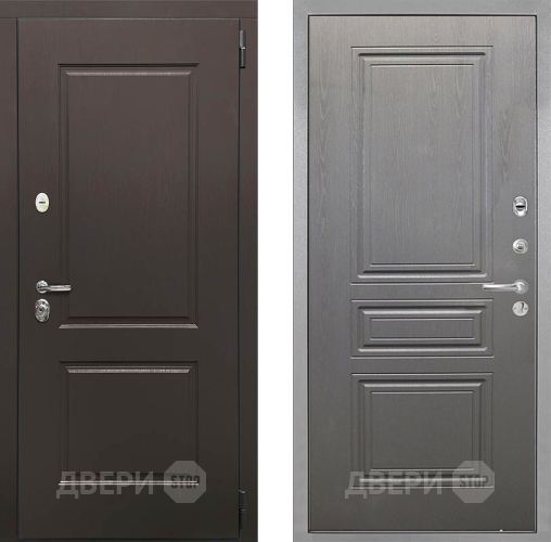 Входная металлическая Дверь Интекрон (INTECRON) Кампо ФЛ-243 Графит вуд дуб в Шатуре