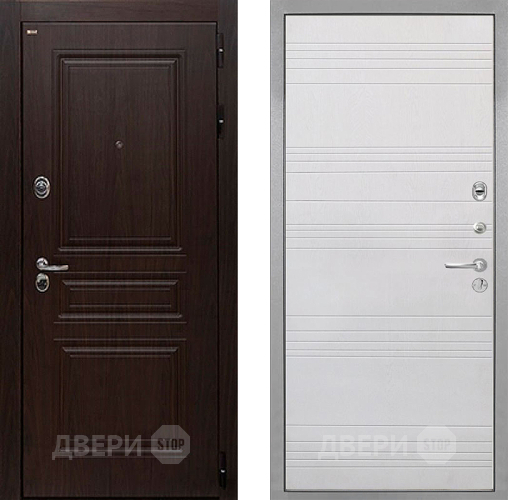 Дверь Интекрон (INTECRON) Брайтон Тиковое Дерево ФЛ-316 Белый ясень в Шатуре