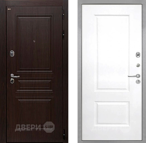 Входная металлическая Дверь Интекрон (INTECRON) Брайтон Тиковое Дерево Альба Роял Вуд белый в Шатуре