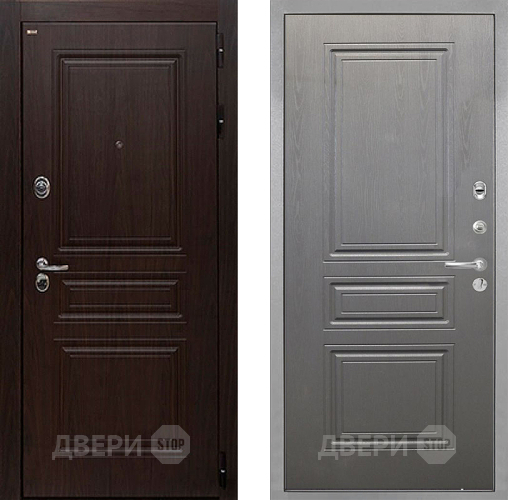 Дверь Интекрон (INTECRON) Брайтон Тиковое Дерево ФЛ-243 Графит вуд дуб в Шатуре