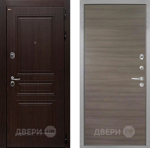 Дверь Интекрон (INTECRON) Брайтон Тиковое Дерево Гладкая Дуб тоскано поперечный в Шатуре